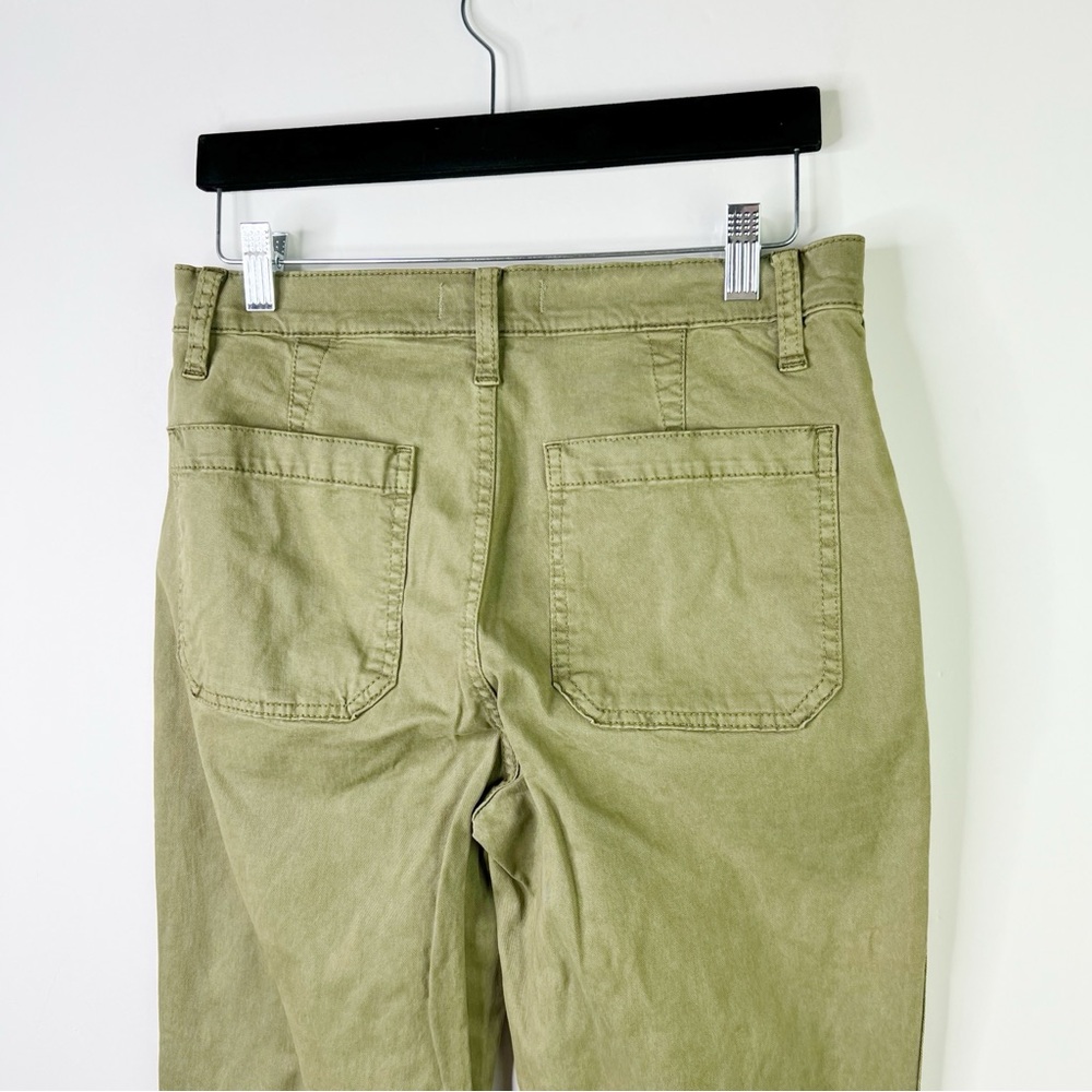 Madewell Griff Tapered Stovepipe Fatigue Cargo Pants High Rise Olive Green SZ 28 - Picture 8 of 14